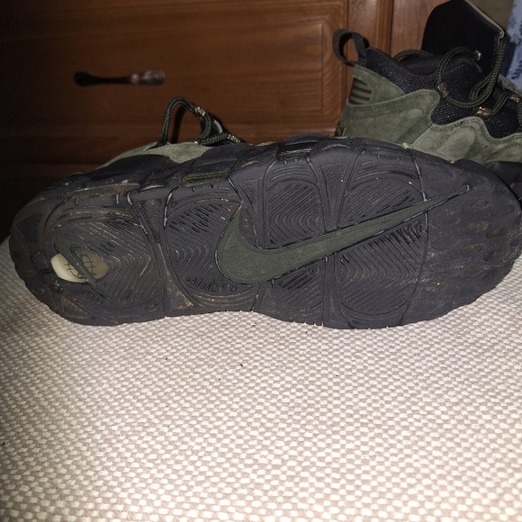 Nike Green and Black Air Money Sneakers with Rugged Design In A Size 9. main image 6